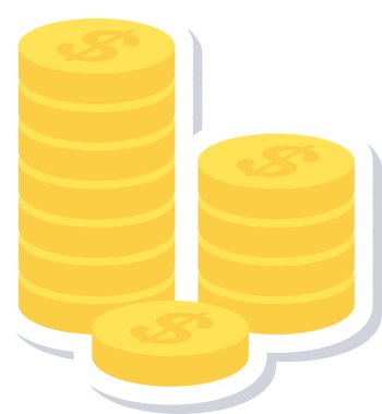 para yığını vektör simgesi