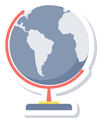 Bir harita simgesinin vektör illüstrasyonu