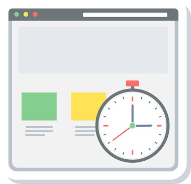 zaman yönetimi tasarımı, vektör illüstrasyon eps10 grafiği