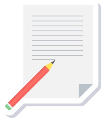 Beyaz arkaplanda kalem ve kalem