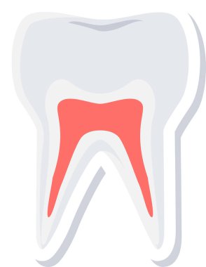  diş simgesi modern ve basit, vektör illüstrasyonu 