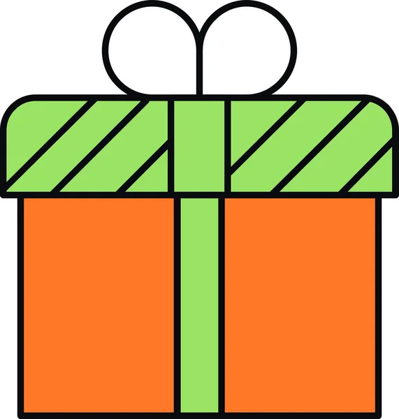 Caja Regalo Con Arco — Vector de stock