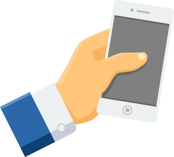 Main Tenant Icône Smartphone Illustration Vectorielle — Image vectorielle