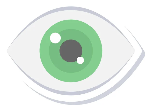 Search Eye Icon Modern Simple Vector Illustration — Stock Vector