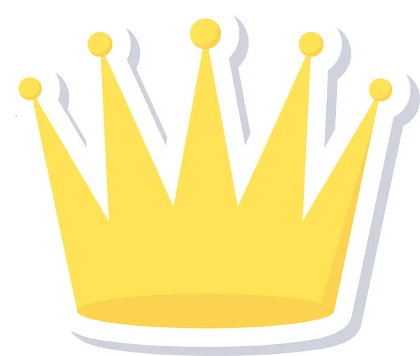 taç simgesi modern ve basit, vektör illüstrasyonu 