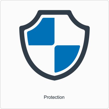 Kalkan simgesi. düz tasarım biçimi