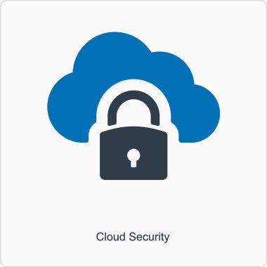 Bulut hesaplama simgesi vektör illüstrasyonu