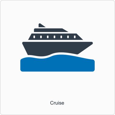 Gemi simgesi vektör illüstrasyonu