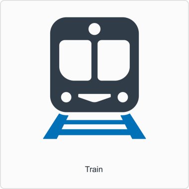 tren simgesi vektör illüstrasyonu