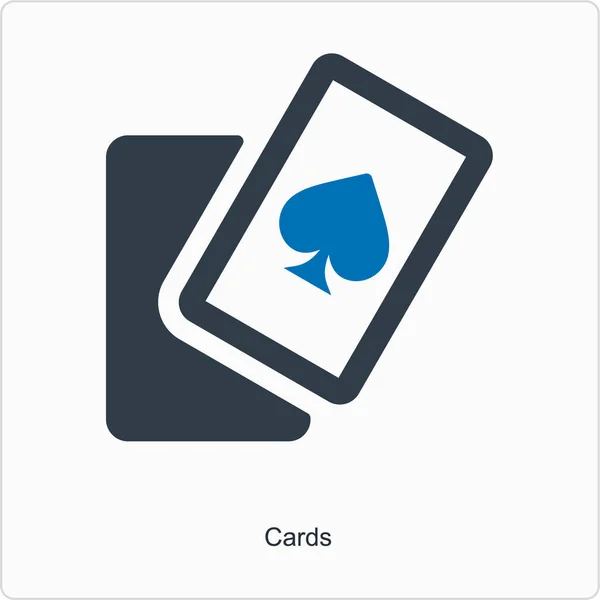 Spielkarten Symbol Vektorillustration — Stockvektor