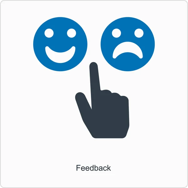 Hand Smiley Face Icon — Stock Vector