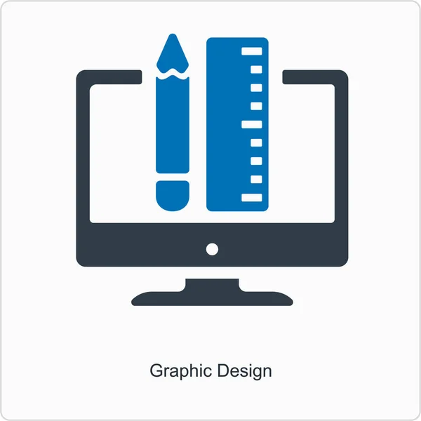 Icono Computadora Ilustración Vectorial — Vector de stock