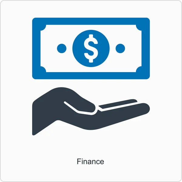 Hand Holding Money Icon Vector Illustration — Stock Vector