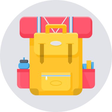 okul sırt çantası vektör illüstrasyonuName