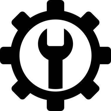 servis ve dişli vektör simgesi