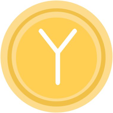 sarı ve turuncu vektör simgesi