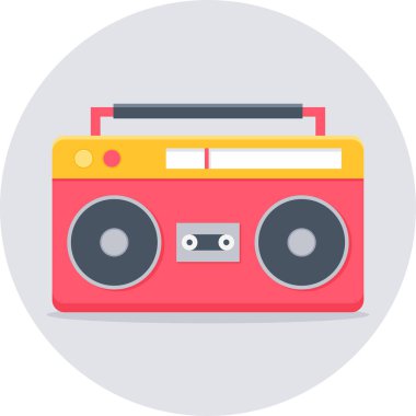 kaset kaydedici vektör simgesi