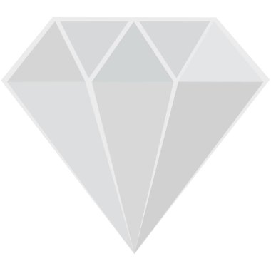 Beyaz arka planda izole edilmiş elmas yüzük ikonu. özel sembol