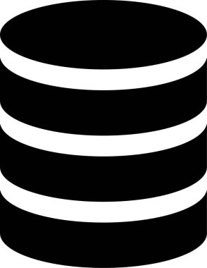 Siyah beyaz simge satırının vektör illüstrasyonu