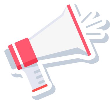 Bir megafonun vektör çizimi