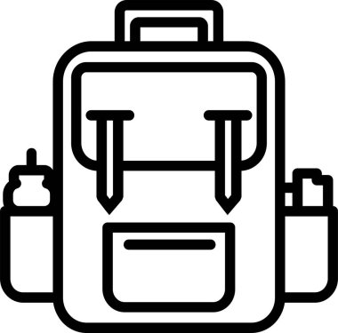 okul satırı vektör simgesi.