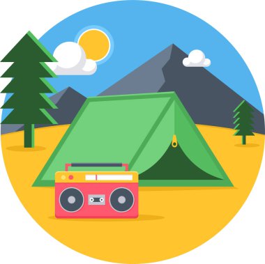 Yaz tatili tasarımı, vektör illüstrasyon eps10 grafiği