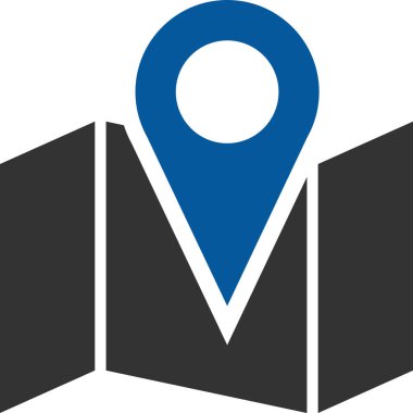 Harita işaretleyici simgesi. vektör illüstrasyonu