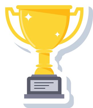 kupa ikonu vektör illüstrasyonu