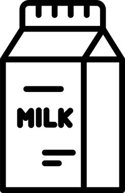 Alışveriş ve lojistik çizgisi vektör simgesi.