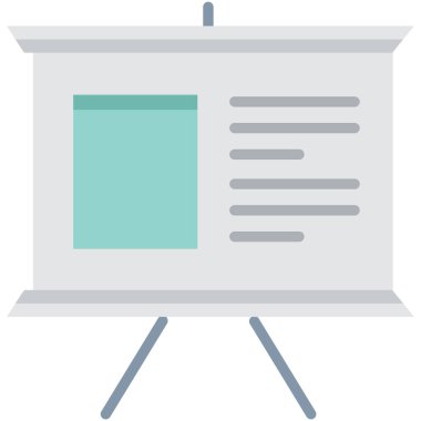 Sunum tahtası olan bir dizin