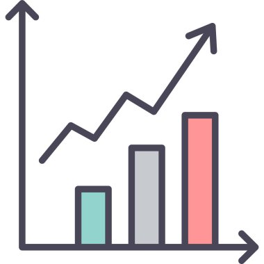 grafik çizelgesi vektör simgesi