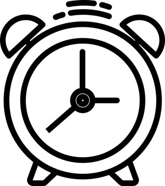 Alarm saat vektör simgesi