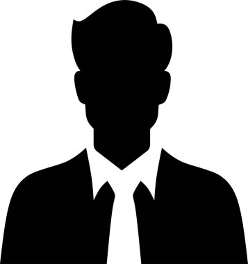 İş adamı simgesi vektör illüstrasyonu