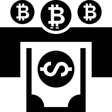 Dolar değişim vektör simgesi