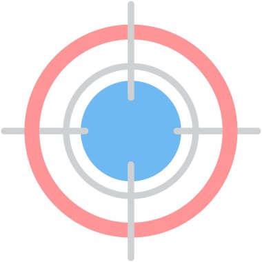 Hedef simgenin vektör illüstrasyonu