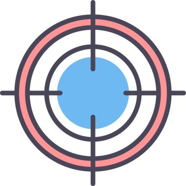 hedef simge vektör illüstrasyonu