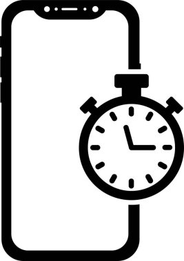 Kronometrenin vektör illüstrasyonu