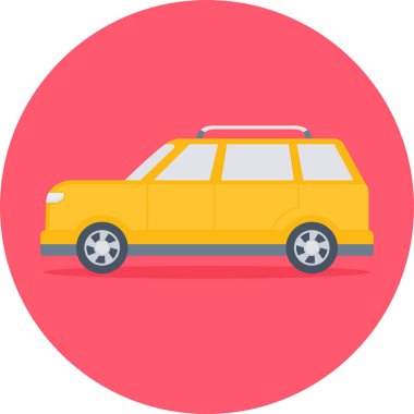 araba simgesi vektör illüstrasyonu