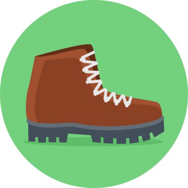 Yeşil ayakkabı ikonu. vektör illüstrasyonu