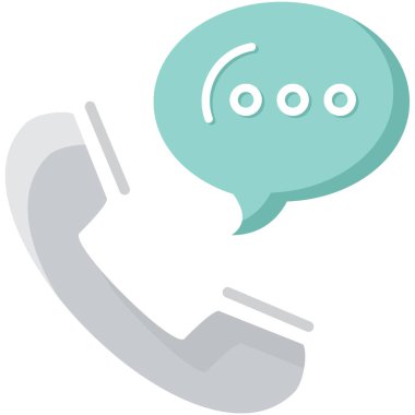 Konuşma balonu ikonu. vektör illüstrasyonu