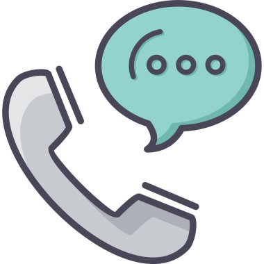 Konuşma balonu ikonu. vektör illüstrasyonu