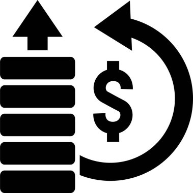Banka ve dolar ikonu seti. vektör biçimi iki renkli düz ikonik sembol, siyah ve beyaz renkler, gri