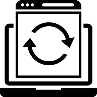 Web tasarımı ve geliştirme çizgisi vektör simgesi.