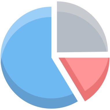 pasta grafiği vektör simgesi