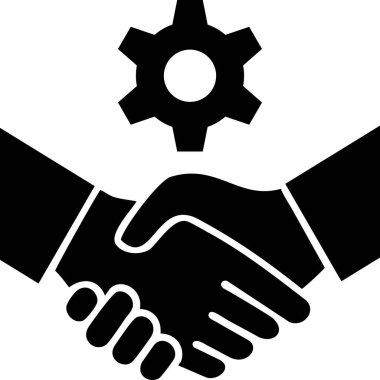 El sıkışma simgesi vektör illüstrasyonu