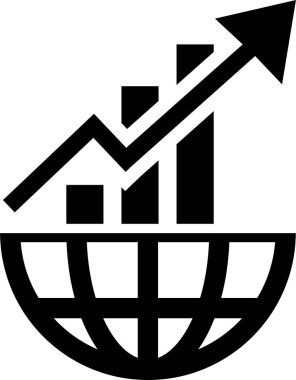 iş ve finans satırı vektör simgesi.