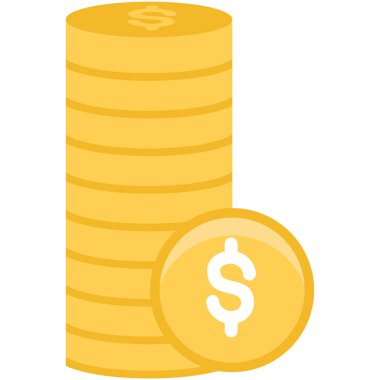 Bir satırda bozuk para yığını