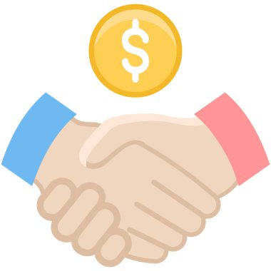 El sıkışma simgesi vektör illüstrasyonu