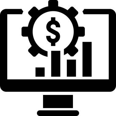 finansal rapor vektör simgesi