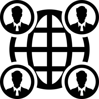 iş ve ofis vektör simgesi.